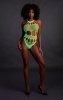 Body with Grecian Neckline - neon green - XS/XL